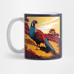 Pheasant in Countryside Mug